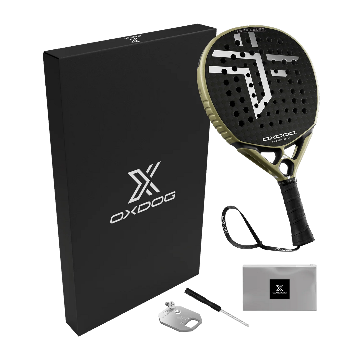Pala de Padel Oxdog PURE TOUR X Oliva / Plata 2026