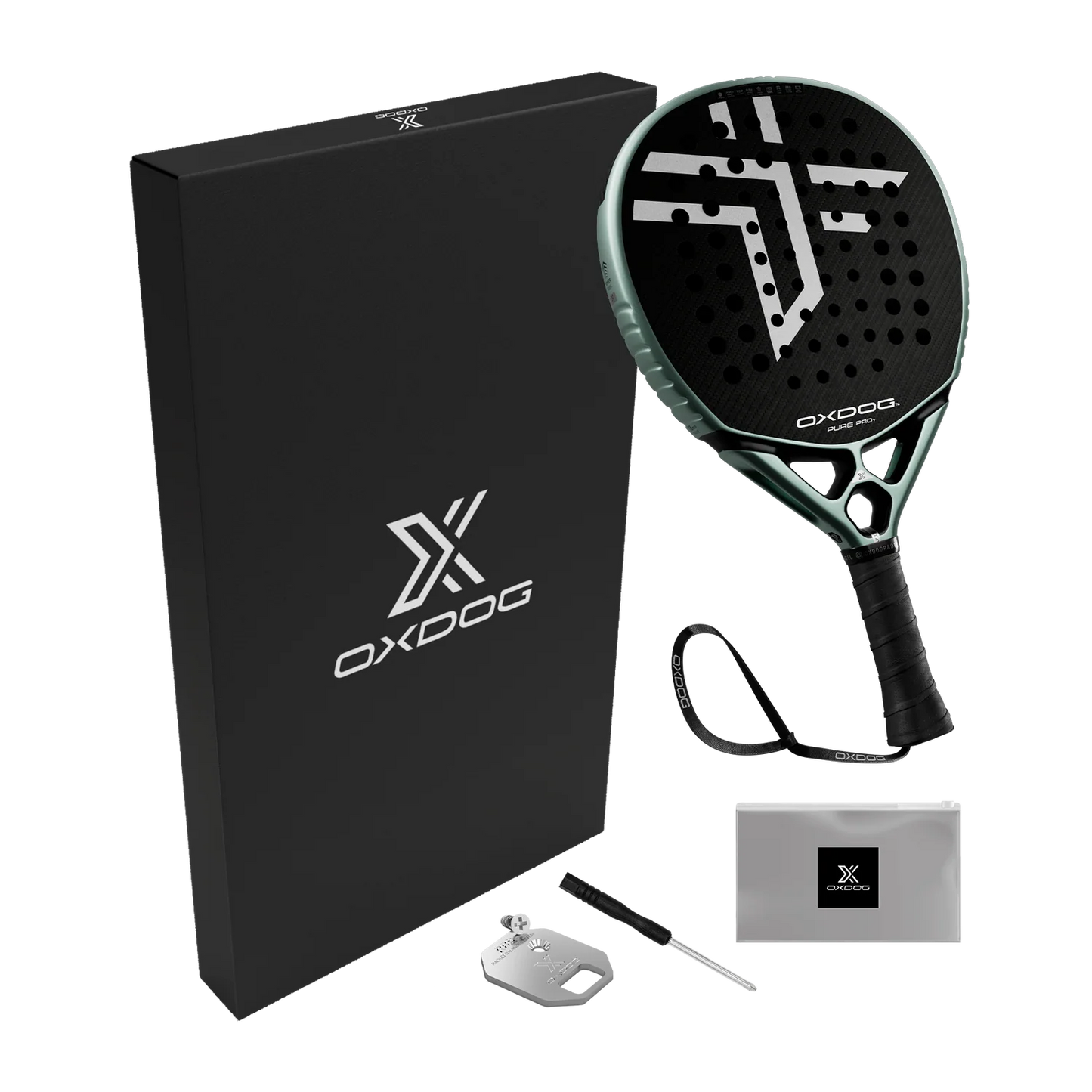 Pala de Padel Oxdog PURE PRO+ Menta / Plata 2026