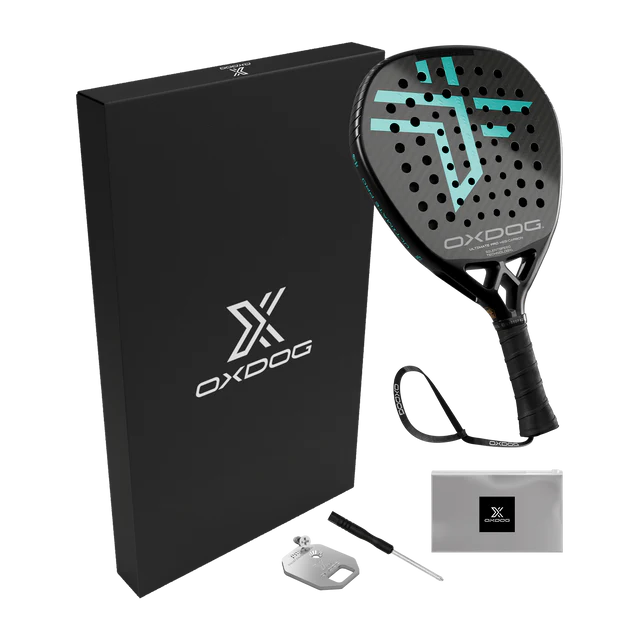 Pala de Padel Oxdog ULTIMATE PRO Negro / Turquesa 2026
