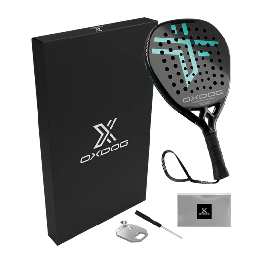 Pala de Padel Oxdog ULTIMATE PRO Negro / Turquesa 2026